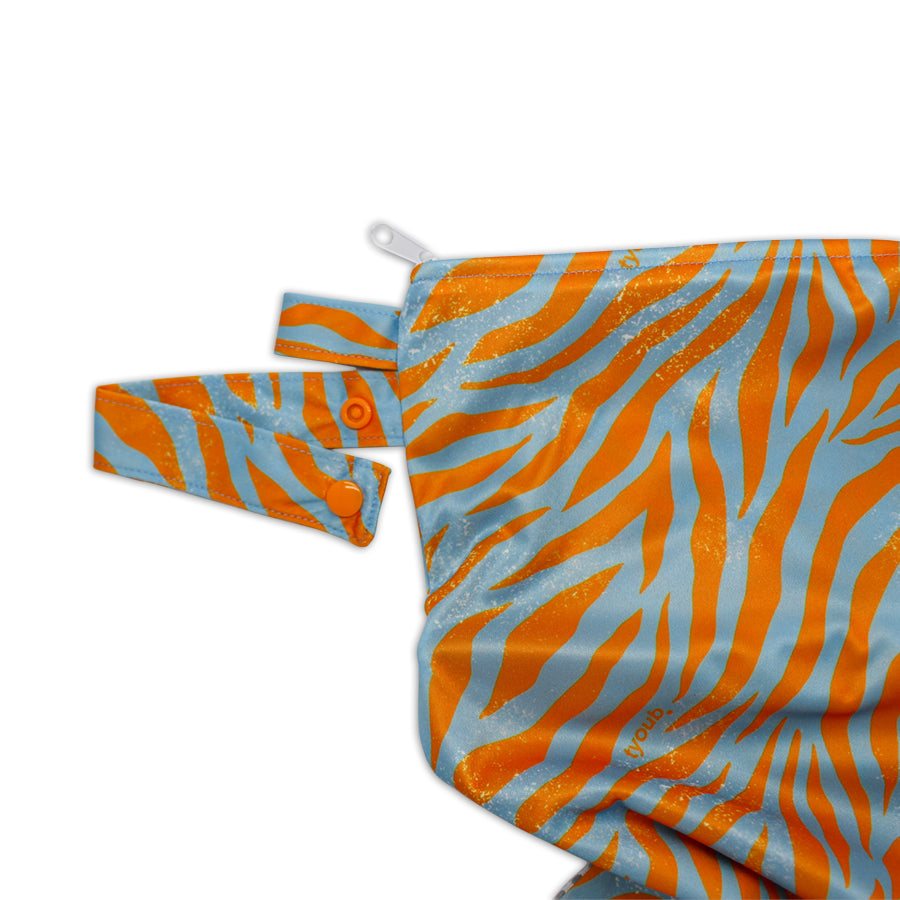 Tyoub Big Wet Bag – Tiger Blue Orange