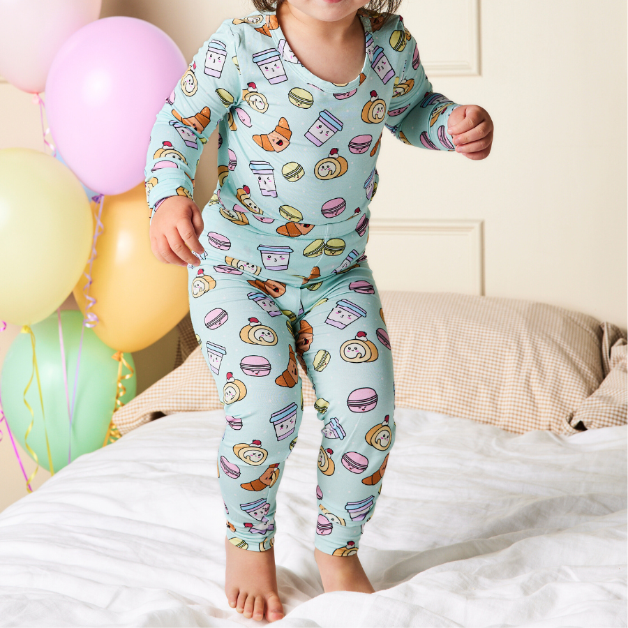 Kids Bamboo Long John Pyjama Pâtisserie