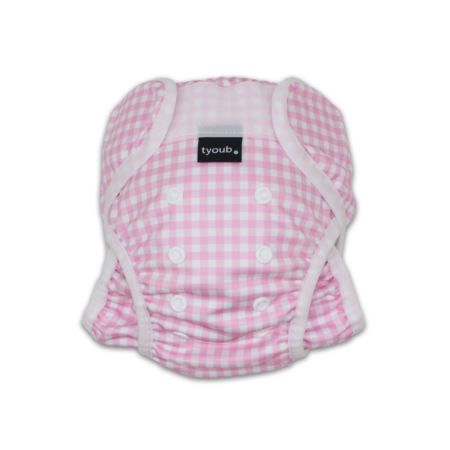 As seen on Chemist Warehouse. Tyoub Reusable and Adjustable Swim Nappy. The Reusable Swim Nappy and Wet Bag in the colour black and white Gingham Check is Excellent for swimming lessons and all aquatic play. This swim nappy fits all babies from 3 months to 3 years old. With double inner leg gusset, it is leak and accident proof. Has a Snug fit and soft elastic seams. With no gaps, the exact waistband fit with soft VELCRO tabs. Made in quick dry fabric.