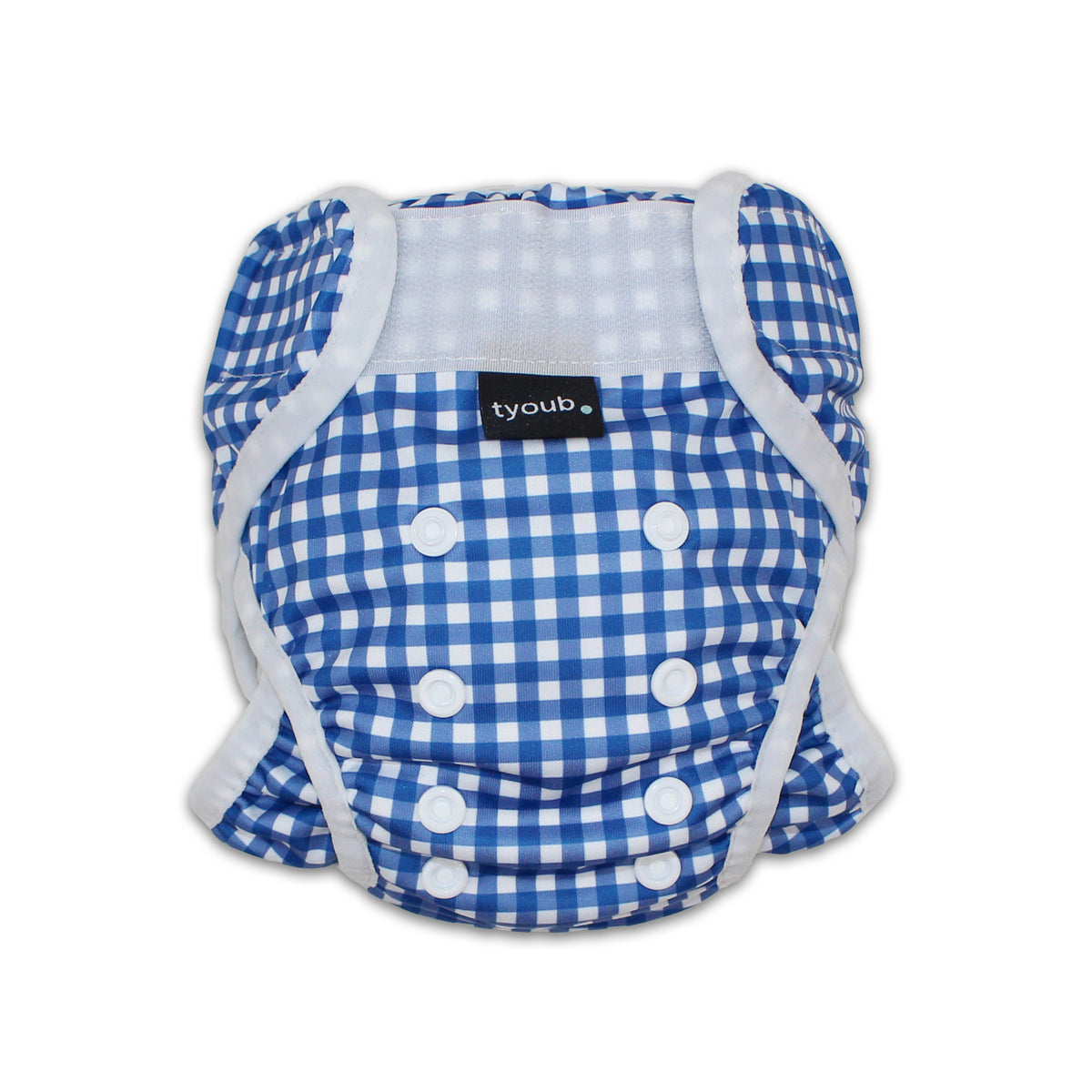 As seen on Chemist Warehouse. Tyoub Reusable and Adjustable Swim Nappy. The Reusable Swim Nappy and Wet Bag in the colour black and white Gingham Check is Excellent for swimming lessons and all aquatic play. This swim nappy fits all babies from 3 months to 3 years old. With double inner leg gusset, it is leak and accident proof. Has a Snug fit and soft elastic seams. With no gaps, the exact waistband fit with soft VELCRO tabs. Made in quick dry fabric.