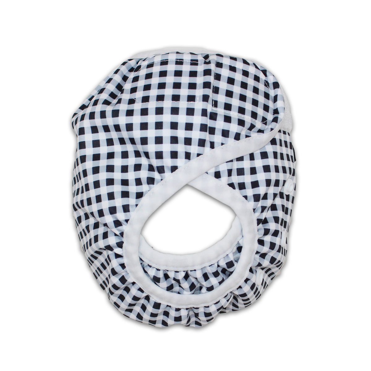 As seen on Chemist Warehouse. Tyoub Reusable and Adjustable Swim Nappy. The Reusable Swim Nappy and Wet Bag in the colour black and white Gingham Check is Excellent for swimming lessons and all aquatic play. This swim nappy fits all babies from 3 months to 3 years old. With double inner leg gusset, it is leak and accident proof. Has a Snug fit and soft elastic seams. With no gaps, the exact waistband fit with soft VELCRO tabs. Made in quick dry fabric.