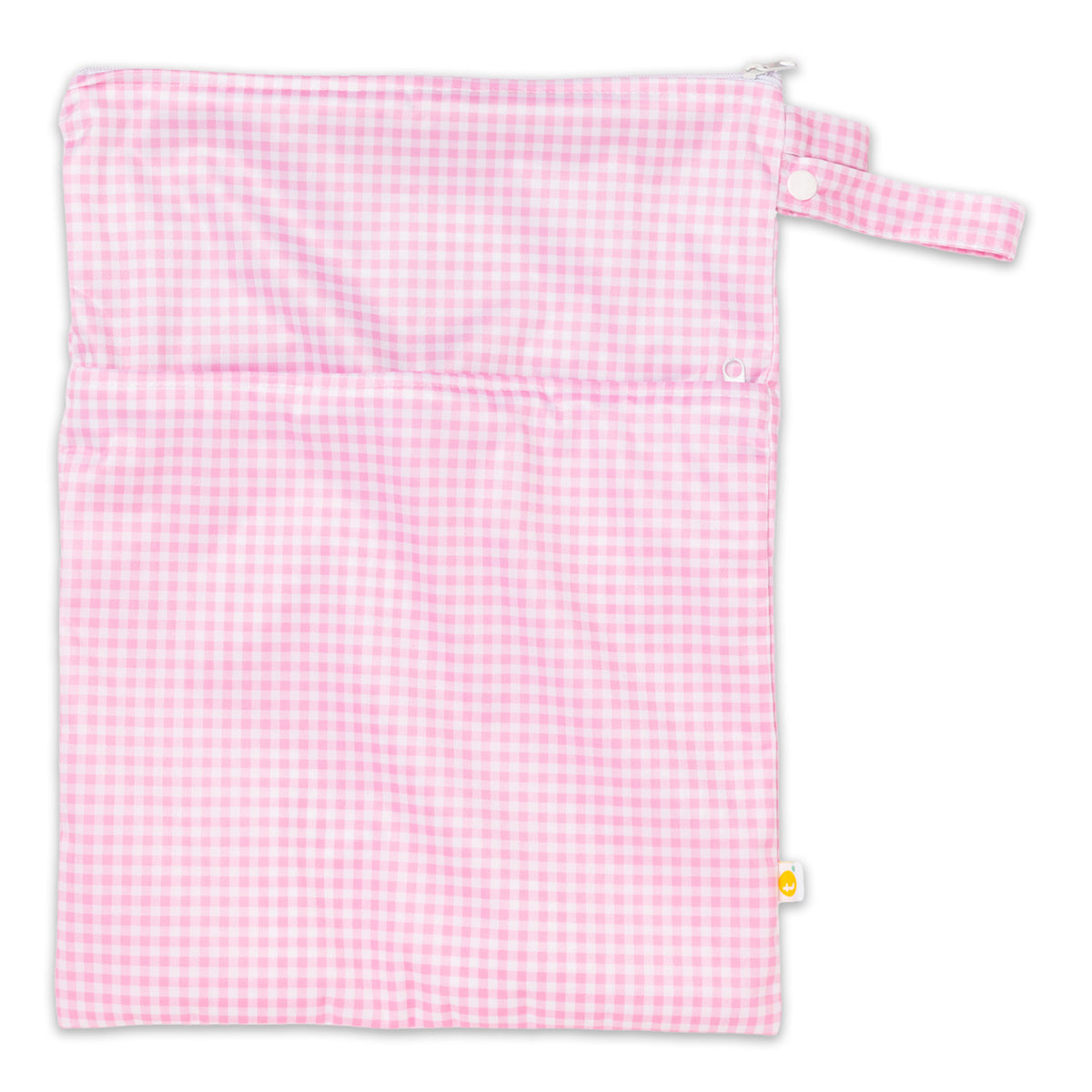 Tyoub Waterproof Stay-dry Zip Wet Bag– Pink White Gingham Check Measures 30 x 40 cm. Large front zipped pocket to separate items. Main pouch with zipper to keep wet and dry things separate. Each pocket is waterproofed and zipped. Lightweight and easy to pack and carry.Come with a handy strap for easy carrying or hooking to your nappy bag or stroller.