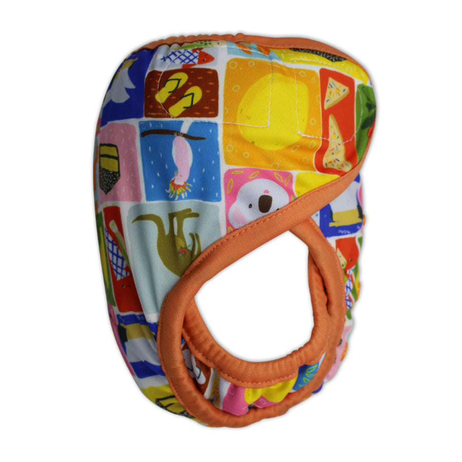 Tyoub x Suki McMaster Adjustable Reusable Swim Nappy and Wet Bag - Aussie Icons