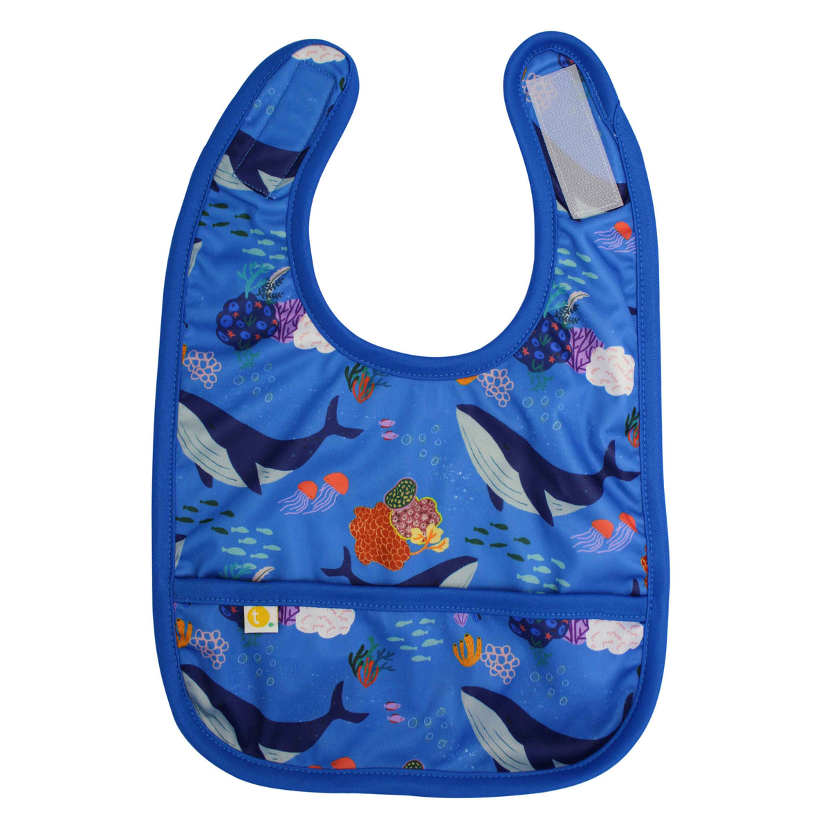 Tyoub x Suki McMaster Baby Bib Stay-dry - Whales