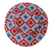 Tyoub kids’ wide brim bucket hat in Modern Retro Granny Square print, top view showing colourful crochet diamond pattern, made from recycled polyester swim fabric with UPF 50+ sun protection.