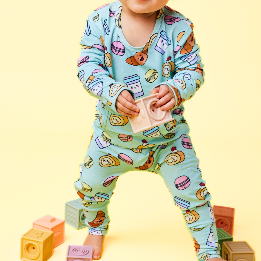 Baby Long Sleeve Bamboo Romper Pâtisserie