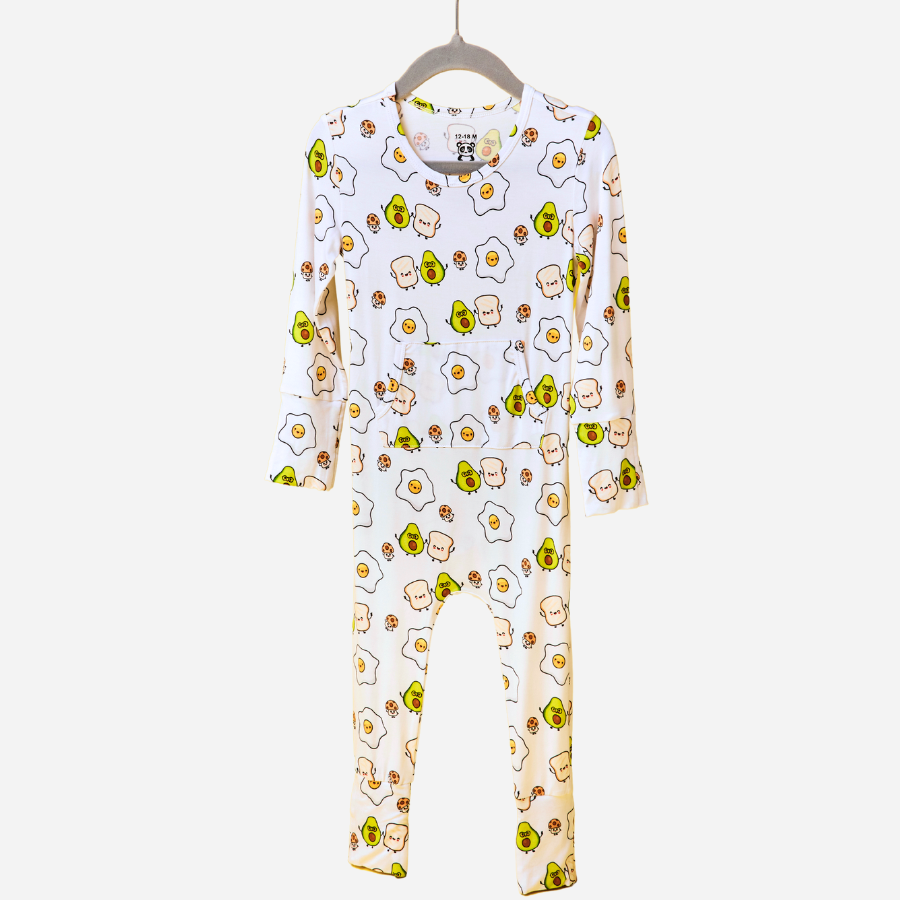 Baby Long Sleeve Bamboo Romper Brekkie