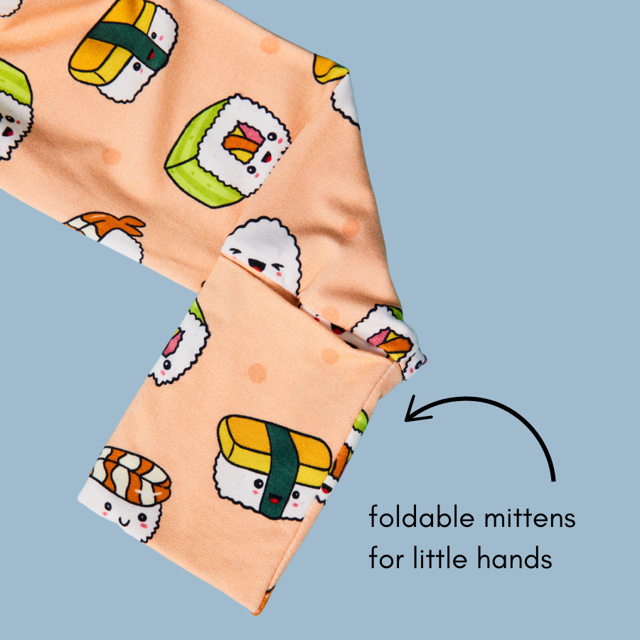 Baby Long Sleeve Bamboo Romper Sushi