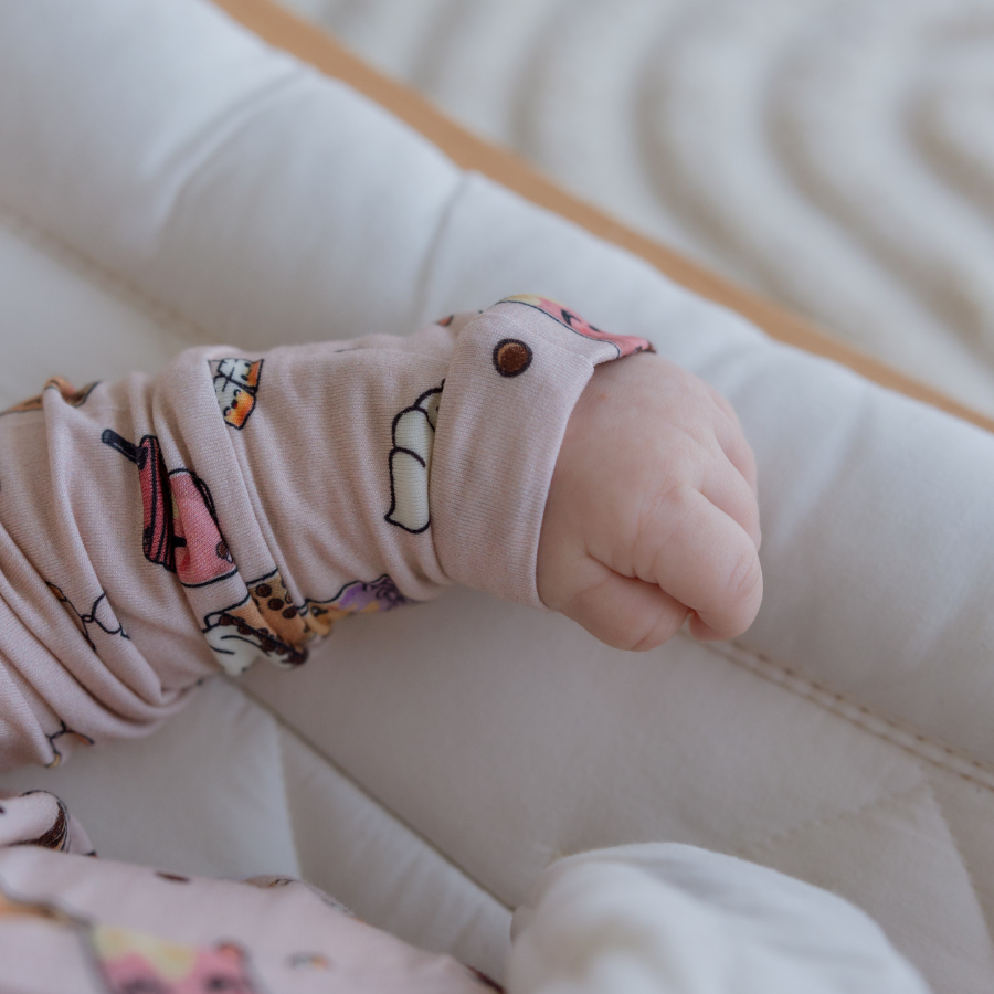 Baby Long Sleeve Bamboo Romper Boba-licious