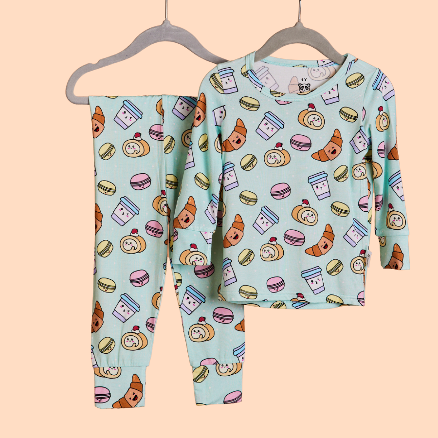 Kids Bamboo Long John Pyjama Pâtisserie