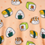 Kids Bamboo Long John Pyjama Sushi