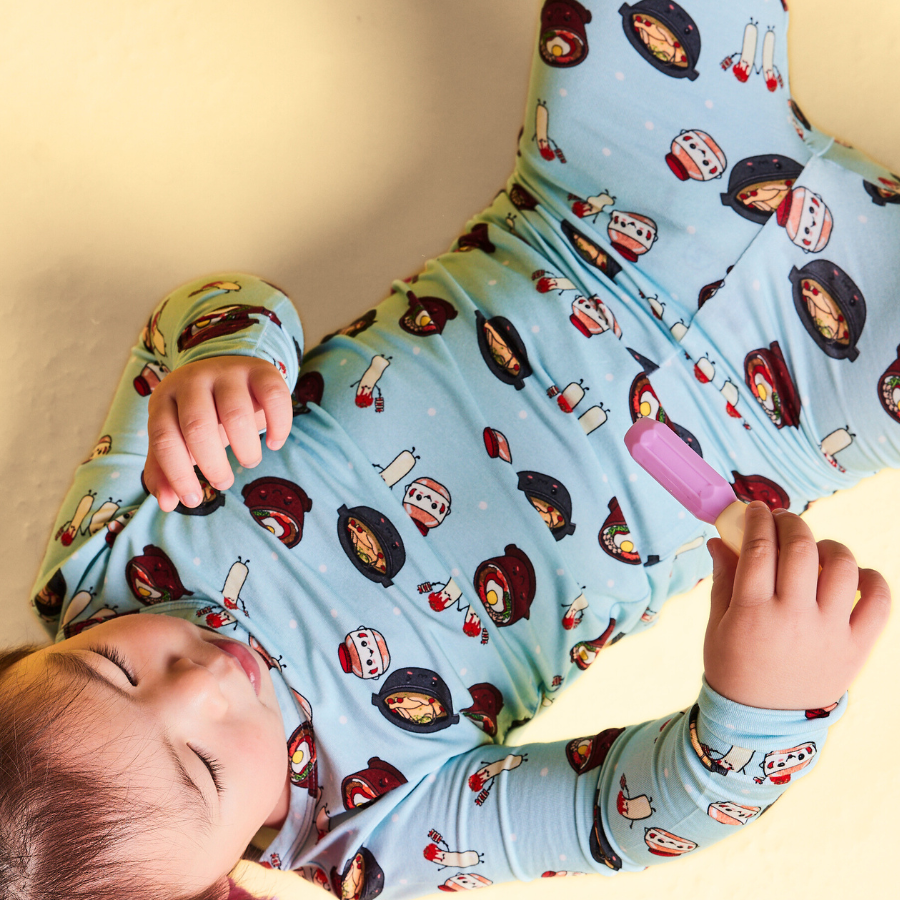 Kids Bamboo Long John Pyjama Korean Bansang