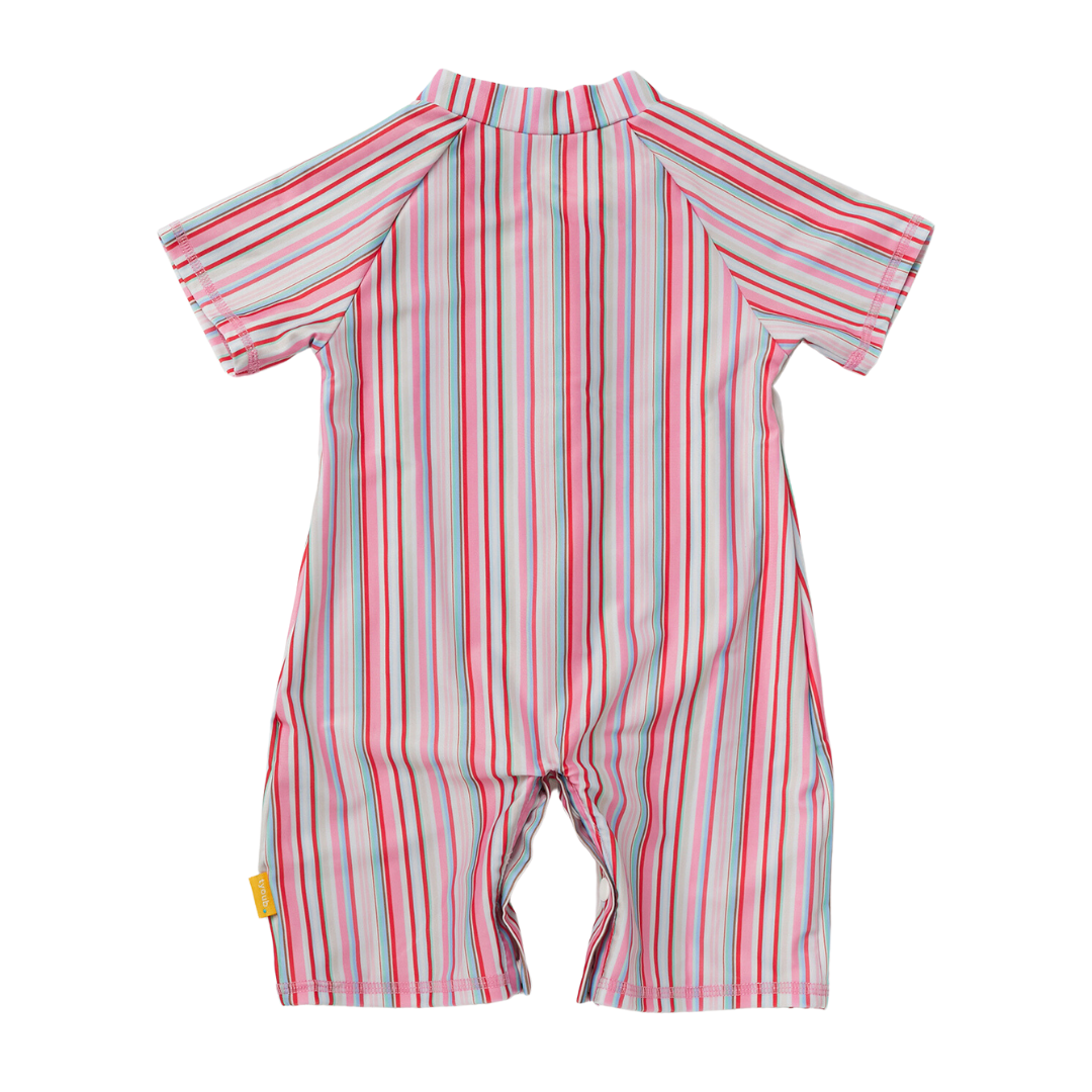 Tyoub Kids Short Sleeve Explorer Sunsuit Gelato Stripe