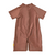 Tyoub Kids Short Sleeve Explorer Sunsuit Tortoise Brown