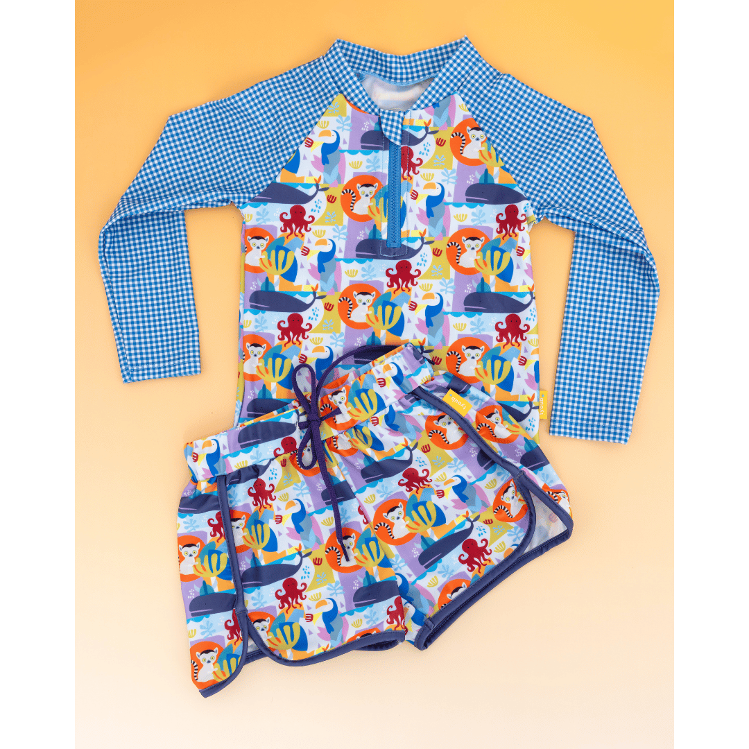 Animal Spirit Long Sleeve Rashie – Playful Print, Powerful Sun Protection
Animal Spirit Kids’ Long Sleeve Rashie
Animal Spirit UPF 50+ Zip Rash Guard
Animal Spirit Long Sleeve Swim Top for Kids
Animal Spirit High Neck Kids’ Rash Vest
Animal Spirit Eco Kids’ Long Sleeve Rashie