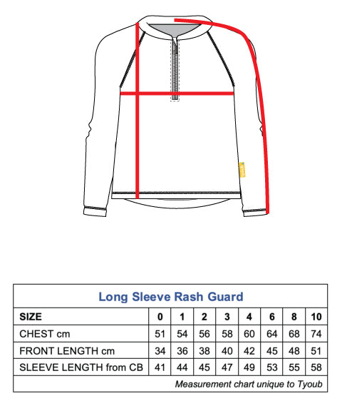 Tyoub Kids’ Long Sleeve Rash Guard Animal Spirit