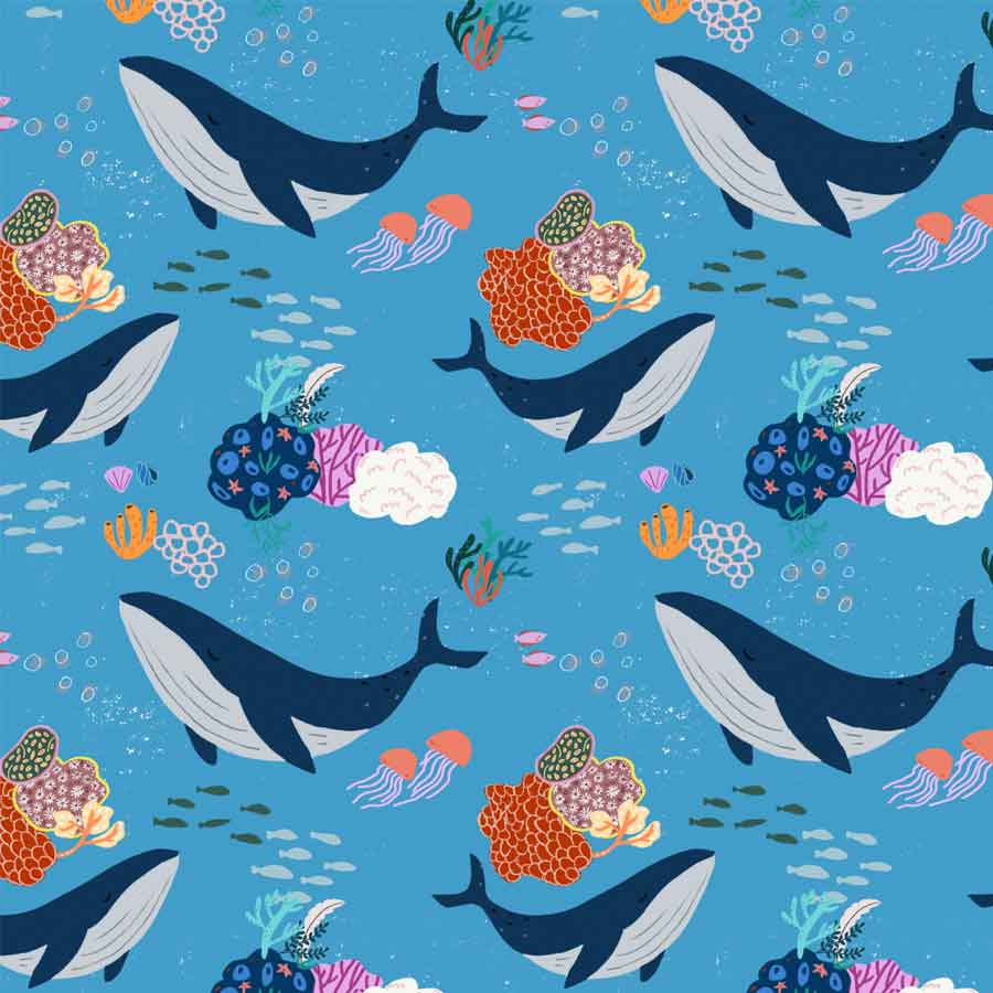 Tyoub x Suki McMaster Big Wet Bag – Whales
