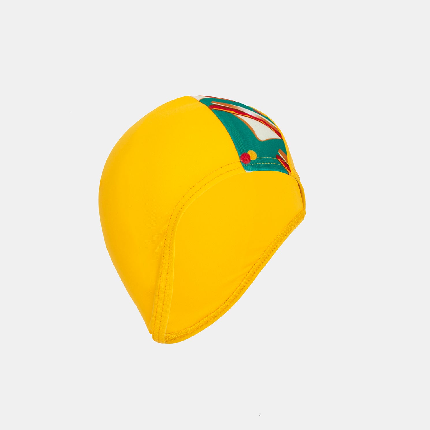 Junior Child Swim Cap - Little Sausage Sizzle Print