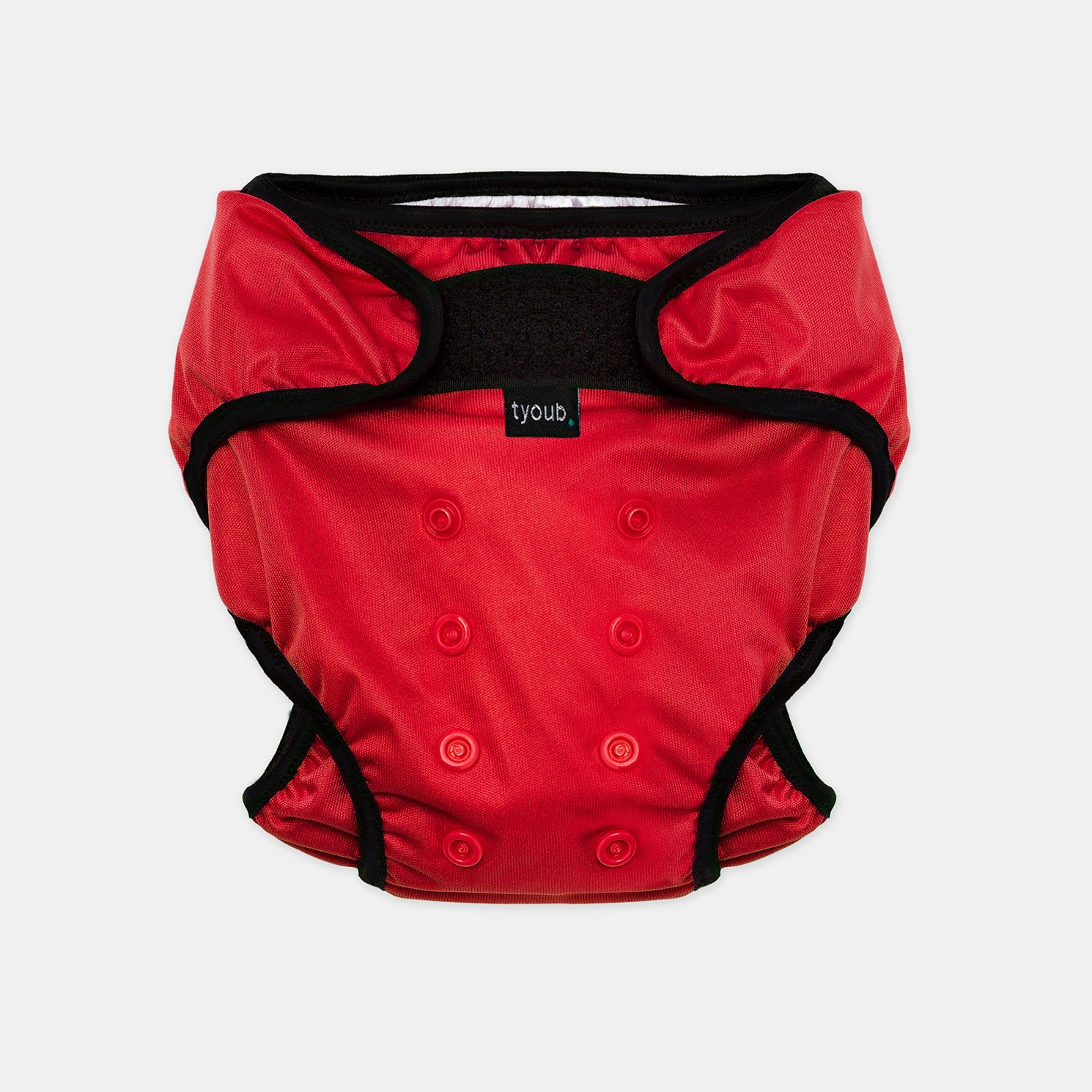 Baby & Toddler, Reusable Swim Nappy + Wet Bag - Red front