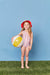 Tyoub One-shoulder One-Piece Eco Swimsuit Gelato Stripe Girls