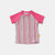 Tyoub Kids Short Sleeve Rash Guard UPF50+ Gelato Stripe | Pink